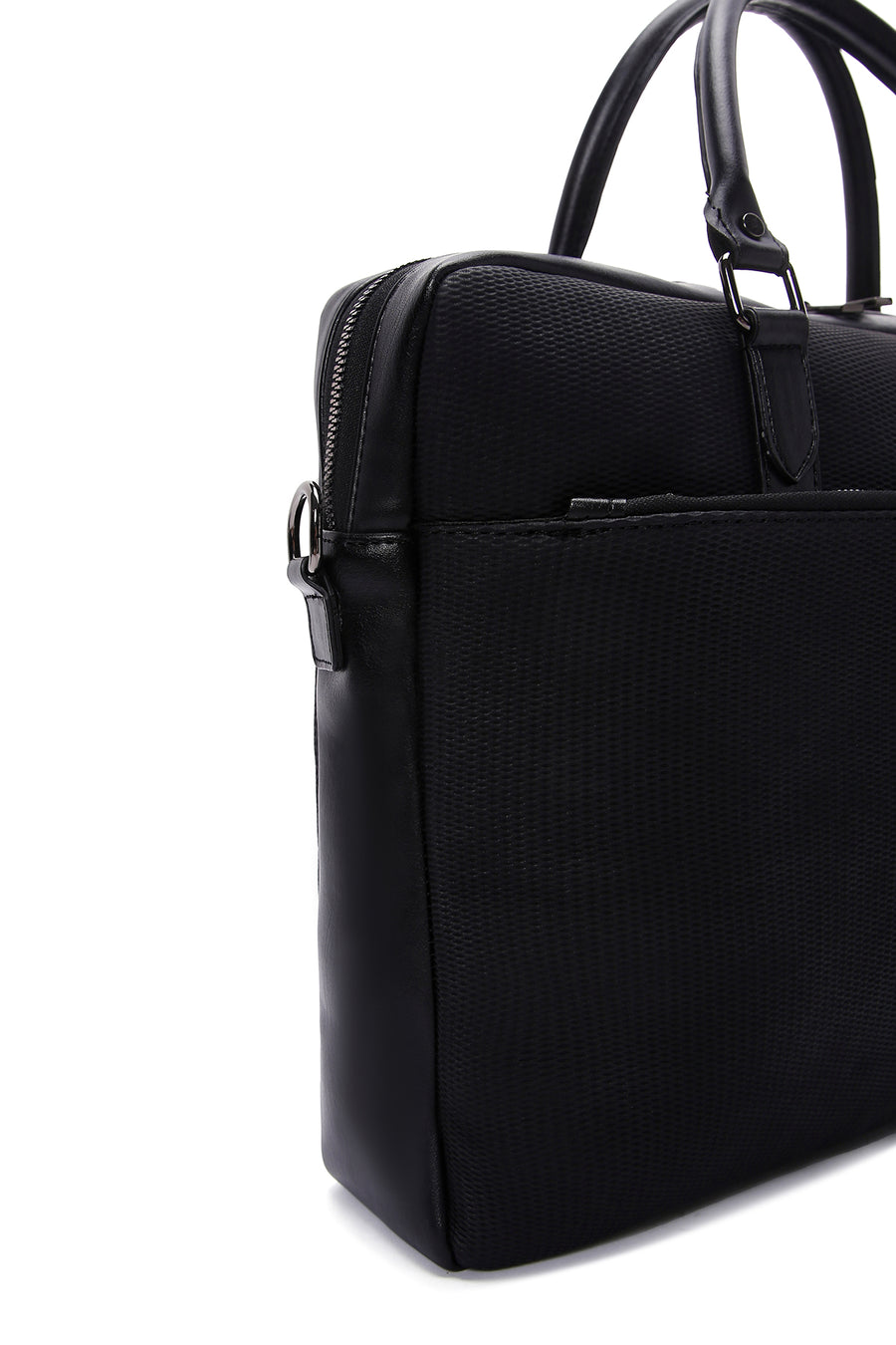 Men's Black Printed Briefcase