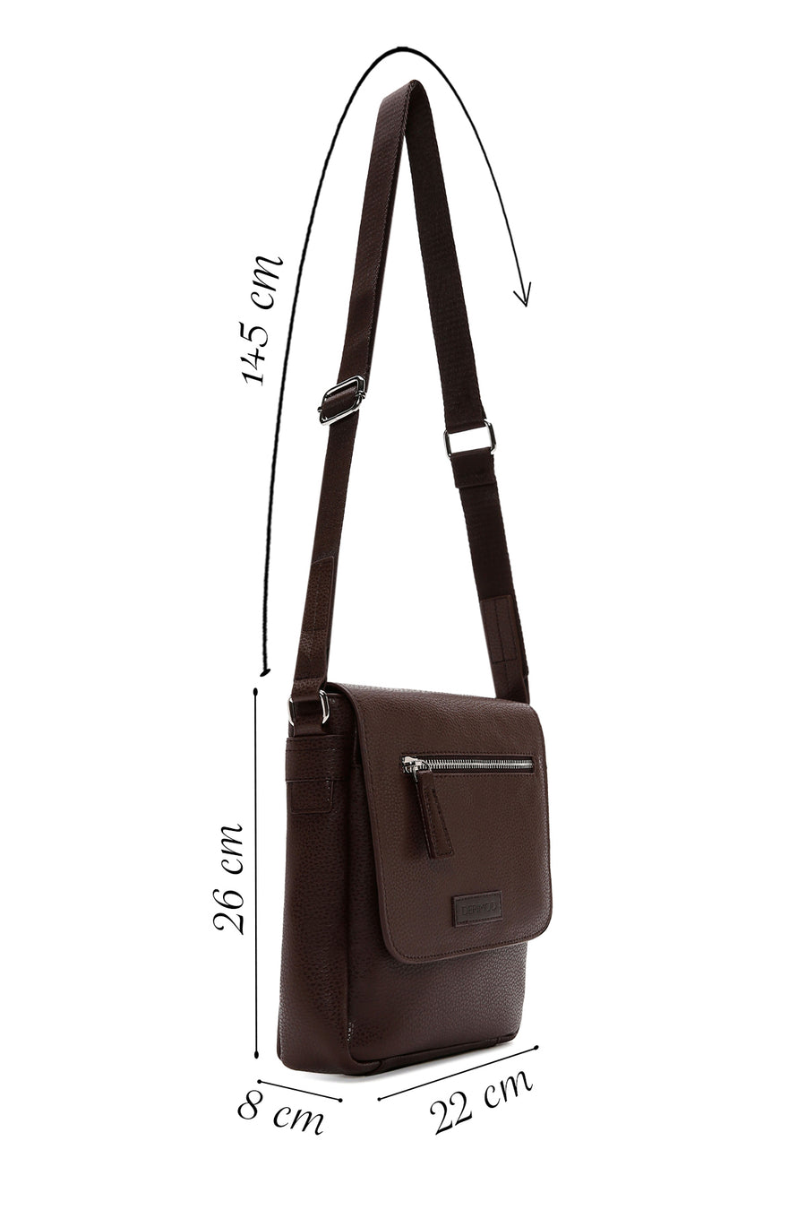 Men's Brown Messenger Bag