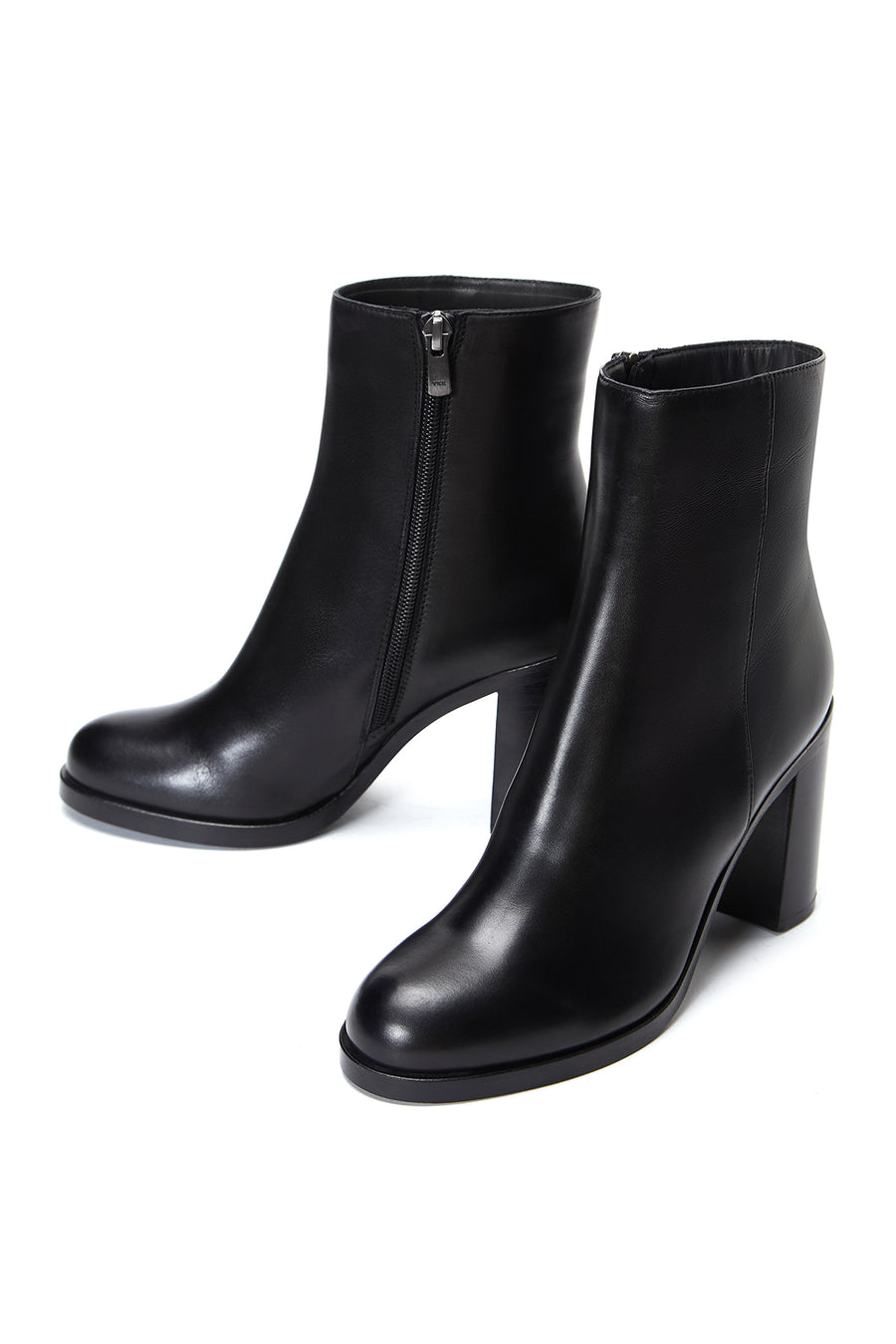 Women's Leather Heeled Boots