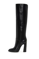 Women's Leather High Heel Boots | Derimod
