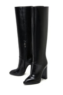 Women's Leather High Heel Boots | Derimod