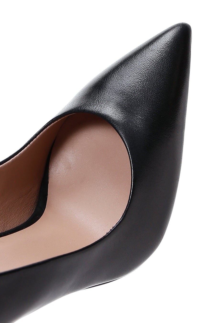 Kadın Siyah Deri Yüksek Topuklu Stiletto