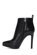 Women's Leather High Heel Boots | Derimod