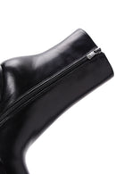 Women's Black Leather Platform Heeled Boots | Derimod
