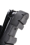 Women's Black Leather Masculine Loafer | Derimod