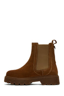 Kadın Taba Süet Deri Chelsea Bot | Derimod