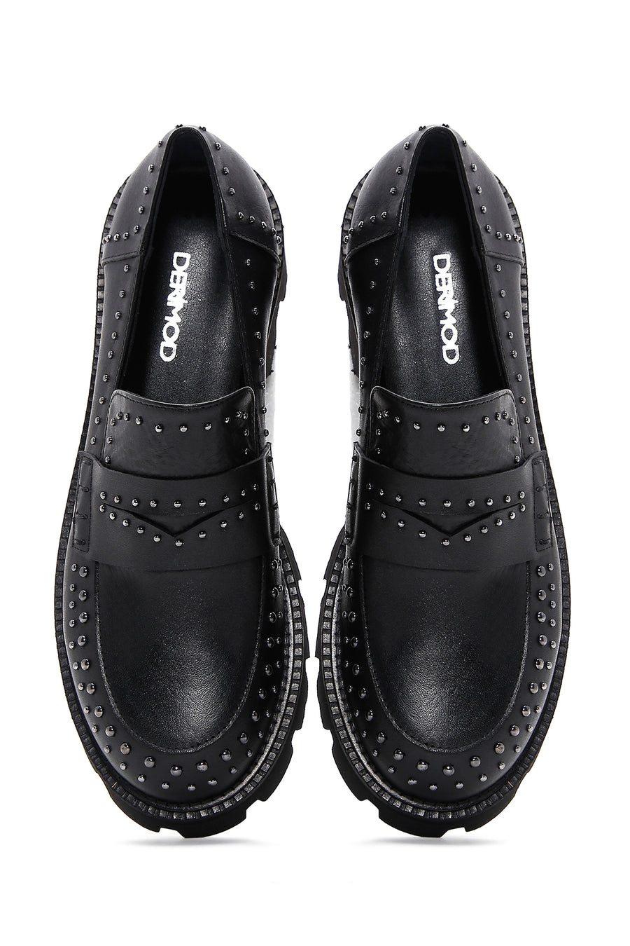 Kadın Siyah Kalın Tabanlı Loafer