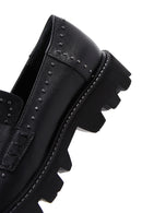 Women's Black Thick Soled Loafer | Derimod