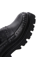 Women's Black Thick Soled Loafer | Derimod