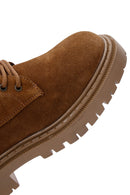 Women's Tan Suede Leather Boots | Derimod