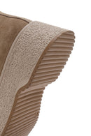 Women's Beige Thick Soled Boots Suede Leather Boots | Derimod