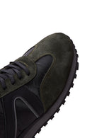 Erkek Siyah Süet Deri Detaylı Sneaker | Derimod
