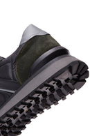 Erkek Siyah Süet Deri Detaylı Sneaker | Derimod