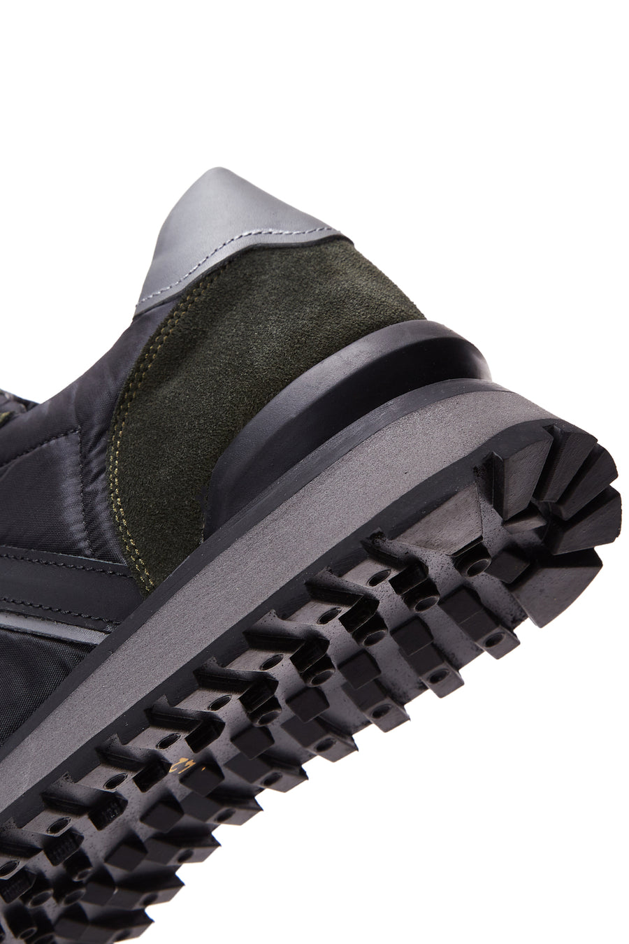 Erkek Siyah Süet Deri Detaylı Sneaker