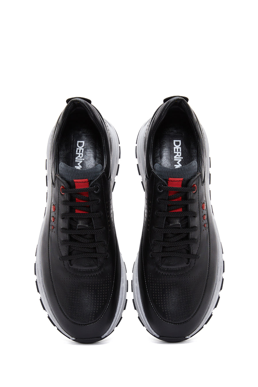 Men's Black Leather Sneaker