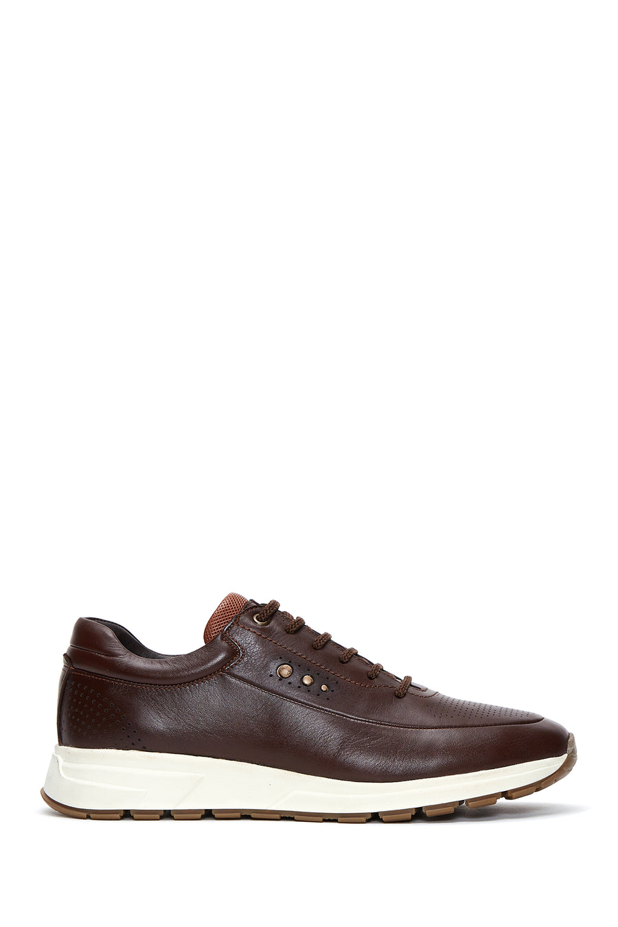 Men's Brown Leather Sneaker 22WFD660518 | Derimod