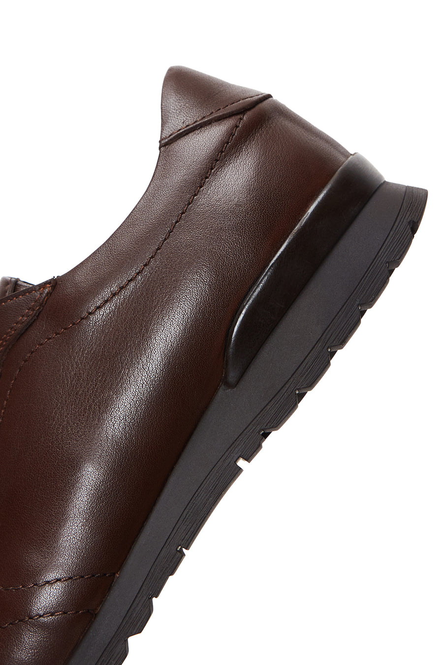 Erkek Deri Kahve Deri Casual Sneaker
