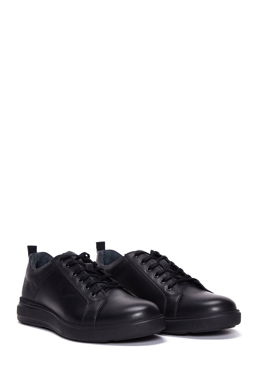 Men's Leather Black Casual Sneaker