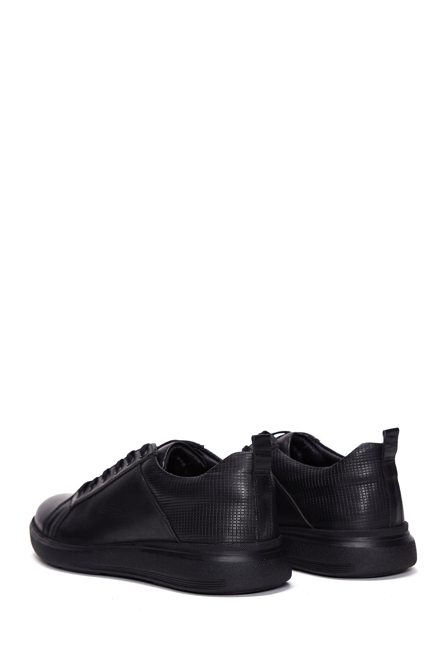 Men's Leather Black Casual Sneaker
