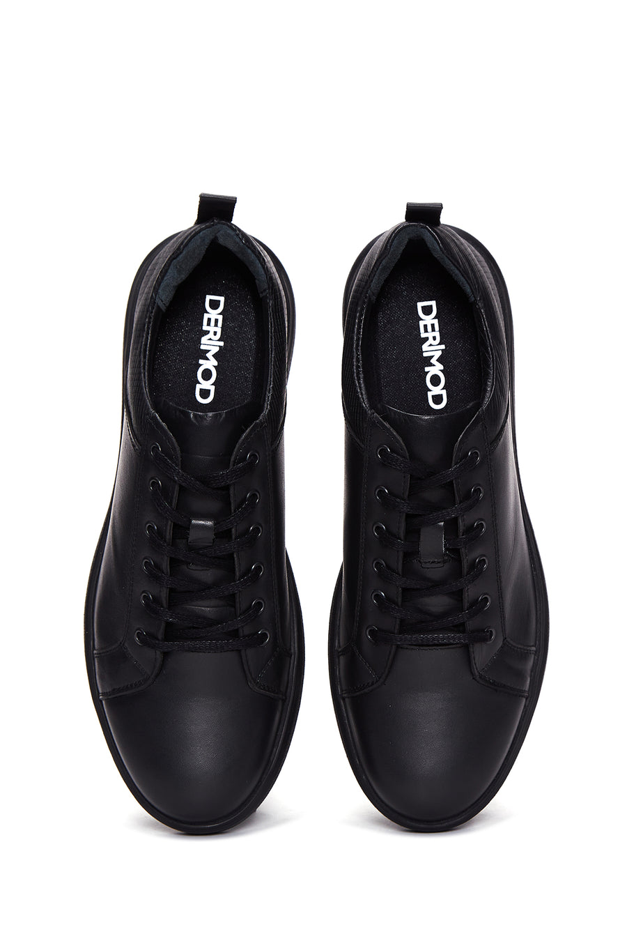 Men's Leather Black Casual Sneaker