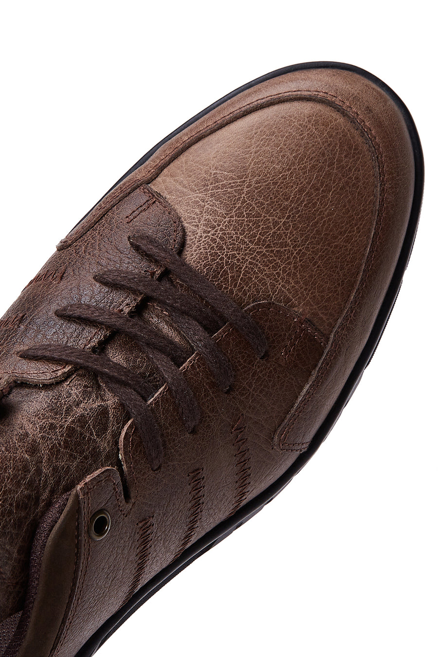 Erkek Vizon Deri Casual Sneaker