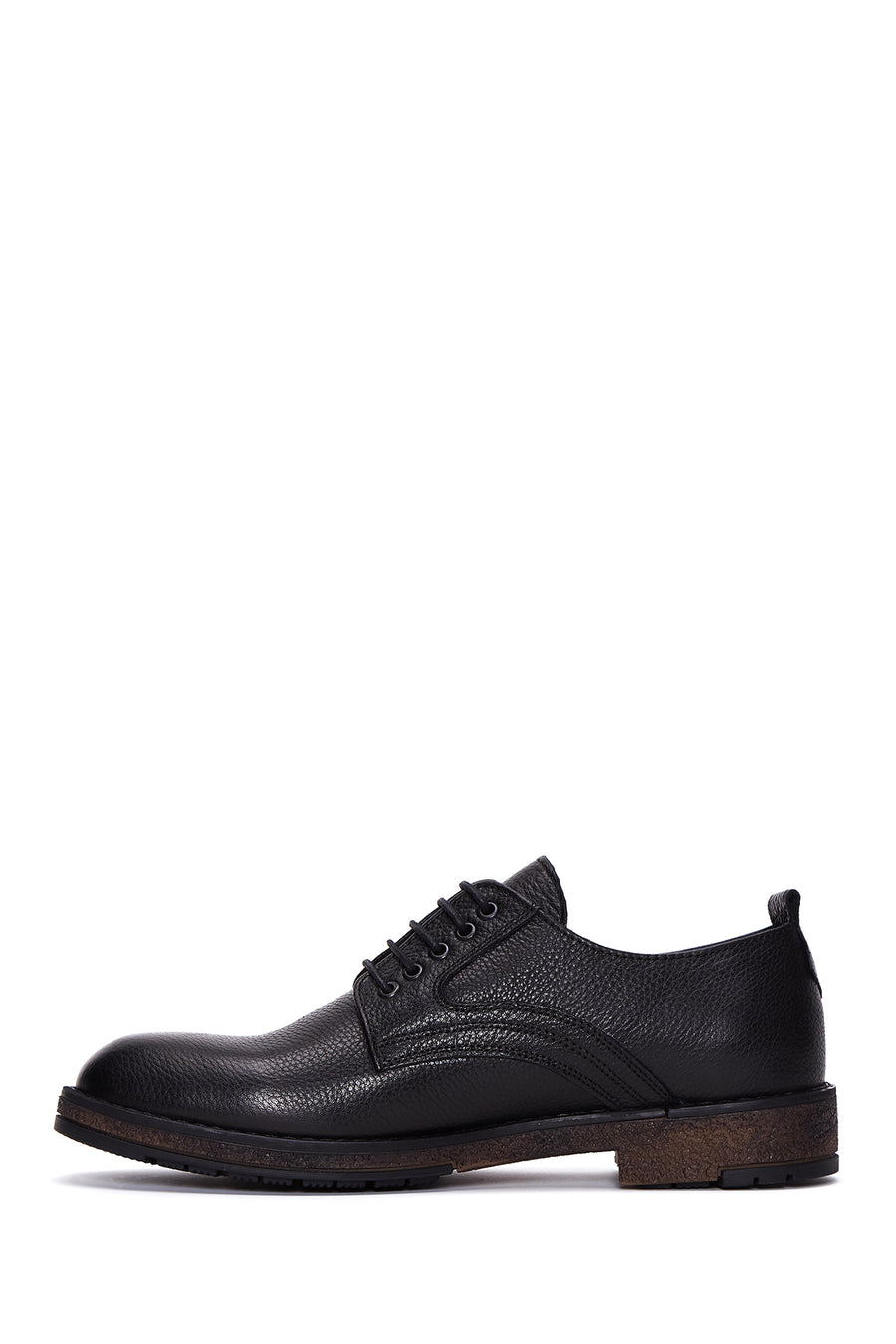 Men's Black Leather Casual Shoes