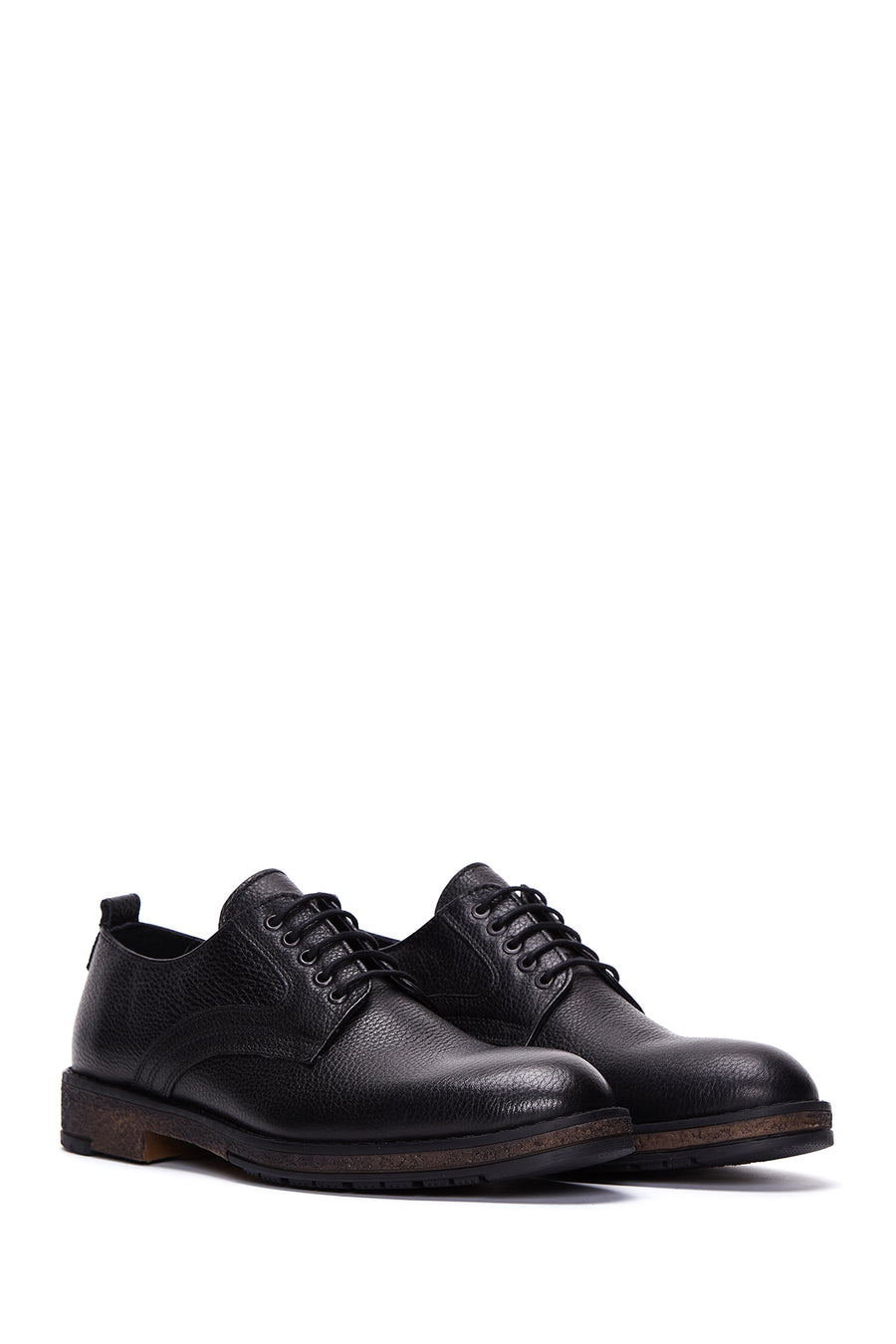 Men's Black Leather Casual Shoes