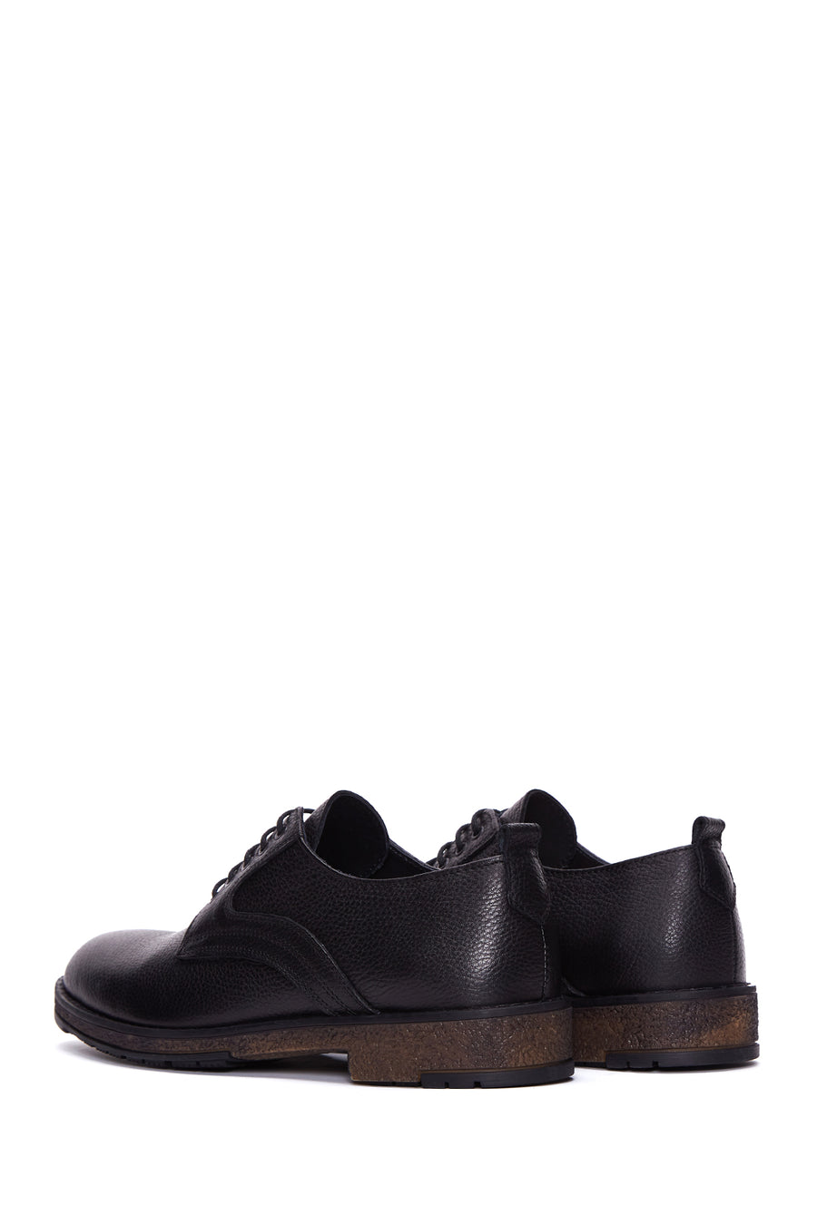 Men's Black Leather Casual Shoes