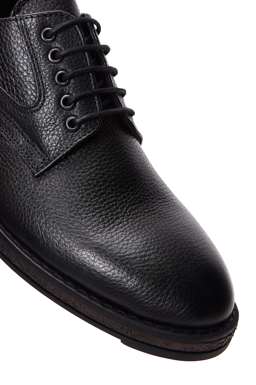 Men's Black Leather Casual Shoes