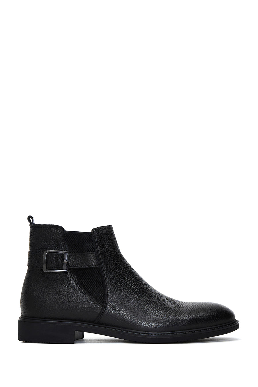 Men's Leather Buckle Classic Boots 22WFD6843FT | Derimod
