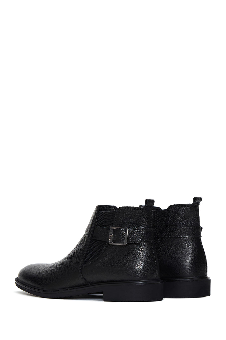 Men's Leather Buckle Classic Boots