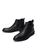 Men's Leather Buckle Classic Boots | Derimod