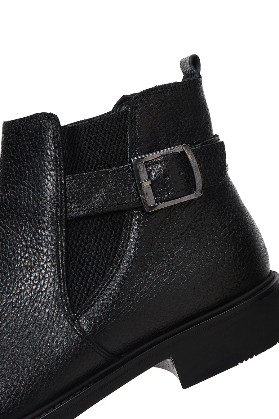Men's Leather Buckle Classic Boots