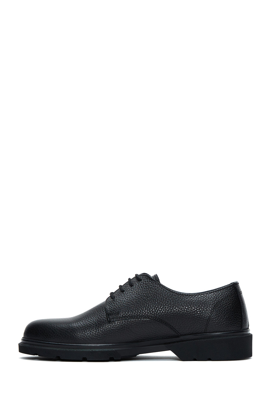 Men's Black Leather Casual Shoes