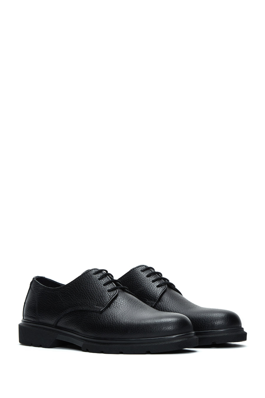 Men's Black Leather Casual Shoes