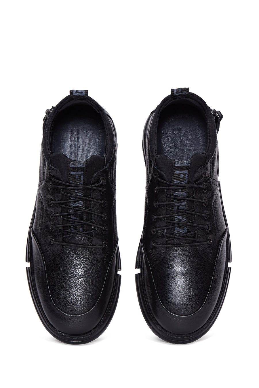 Men's Black Leather Sneaker