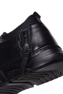 Erkek Siyah Deri Sneaker | Derimod