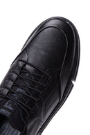 Erkek Siyah Deri Sneaker | Derimod