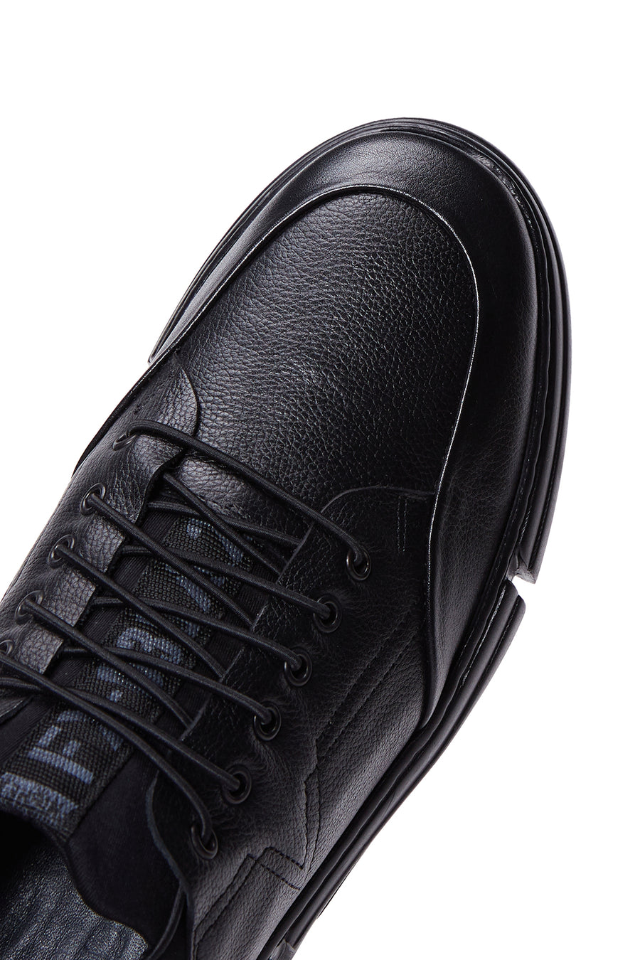 Men's Black Leather Sneaker
