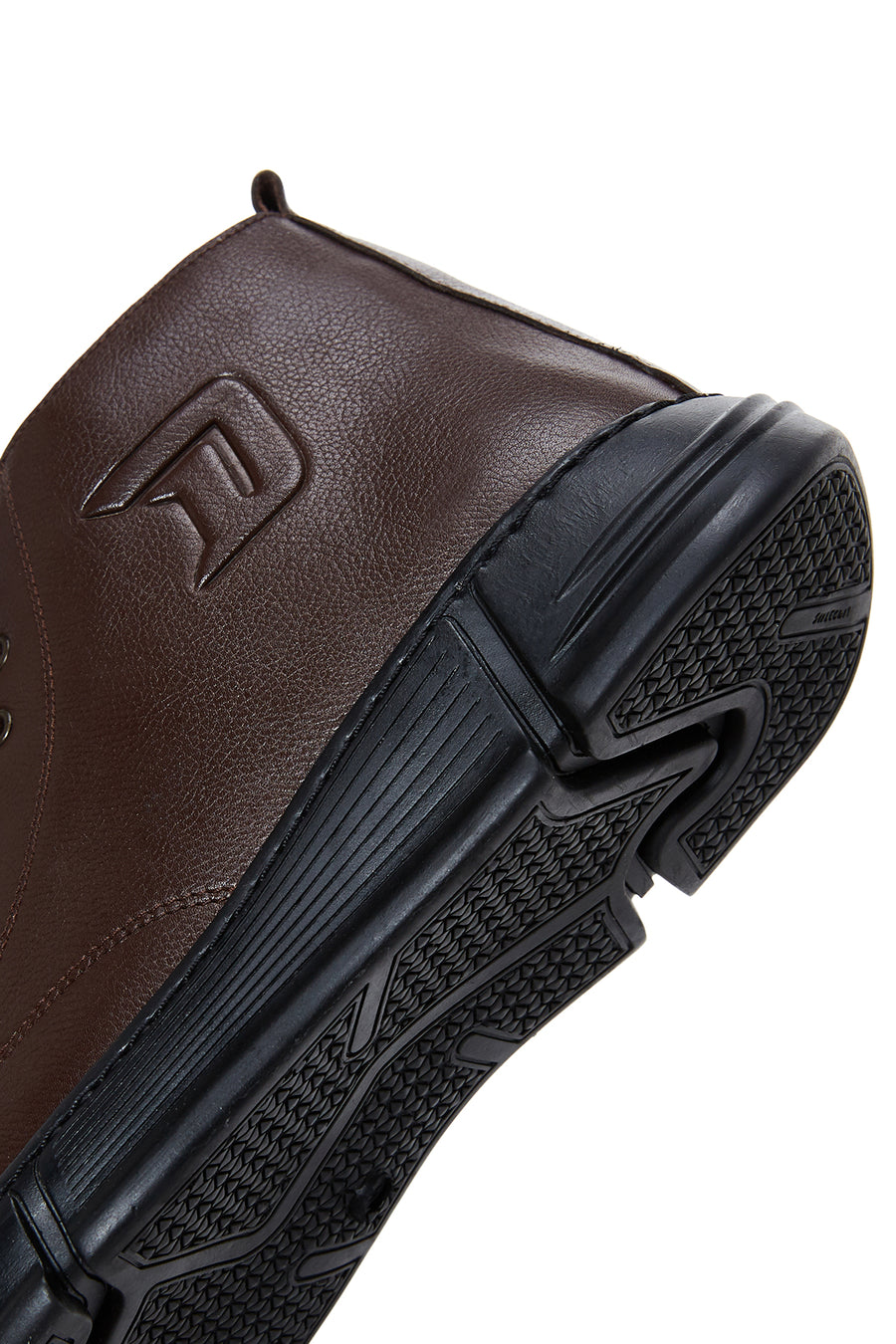 Men's Brown Leather Zippered Boots
