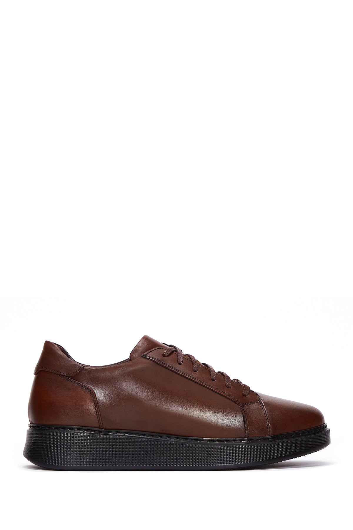 Erkek Kahverengi Deri Casual Sneaker 22WFD687218 | Derimod