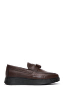 Men's Leather Tassel Loafer | Derimod