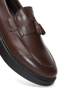Men's Leather Tassel Loafer | Derimod