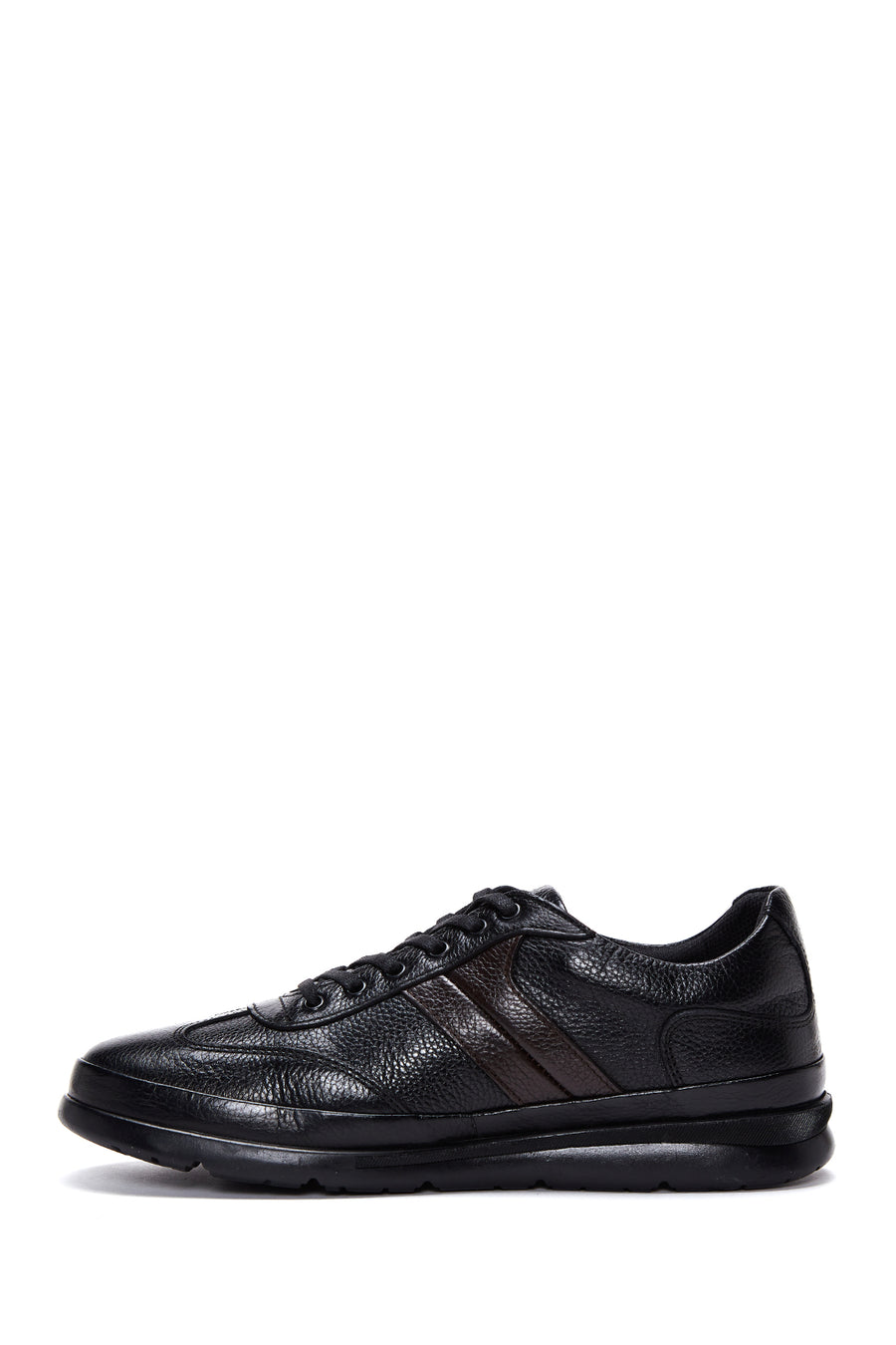 Men's Black Leather Casual Shoes