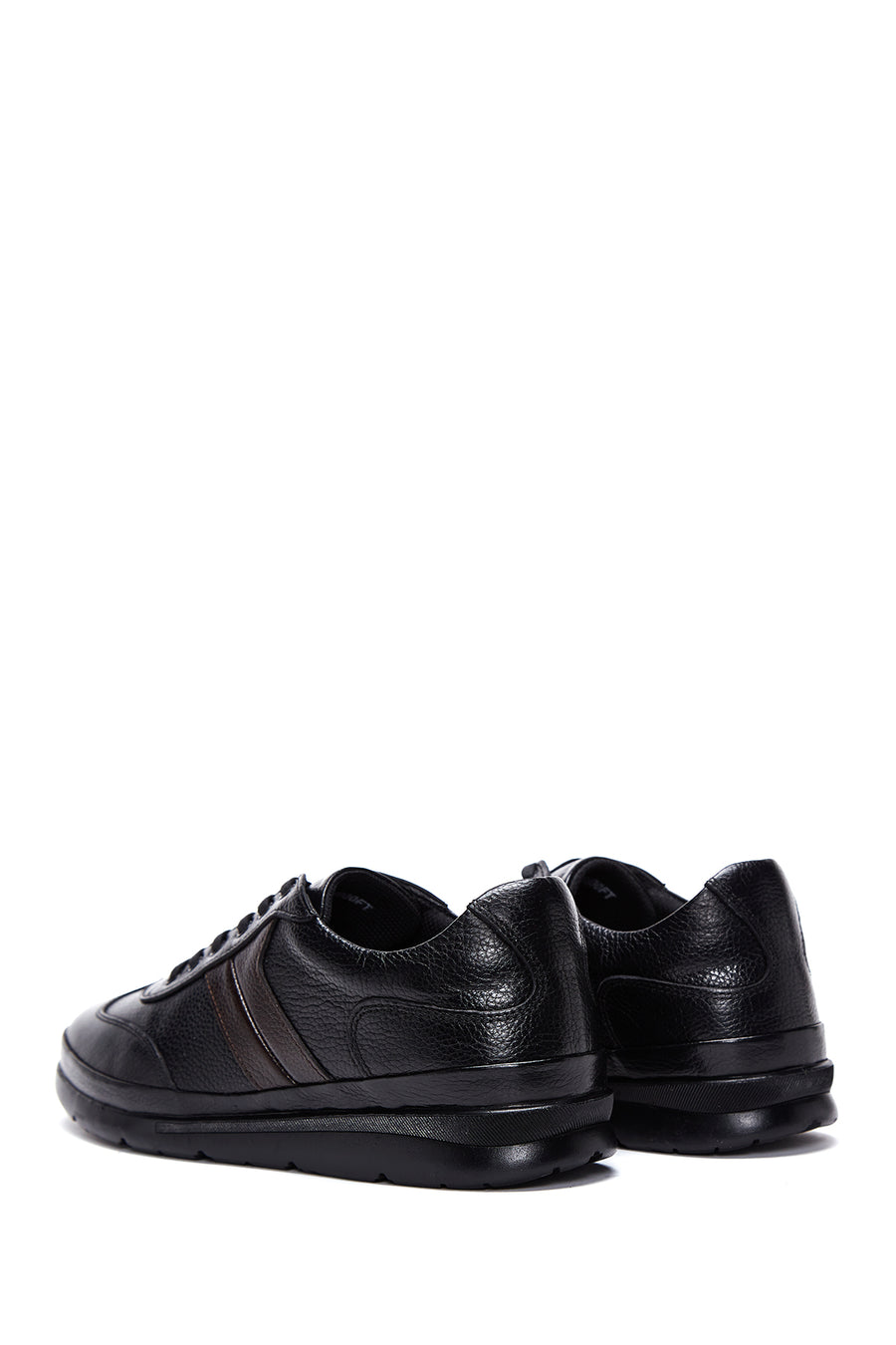 Men's Black Leather Casual Shoes