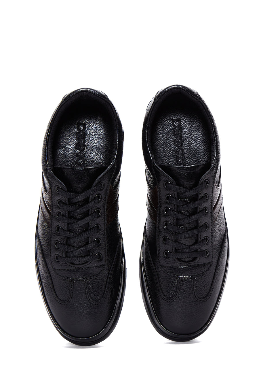 Men's Black Leather Casual Shoes