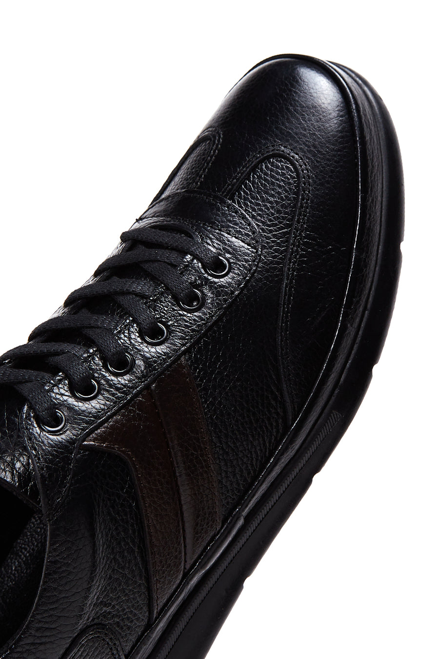 Men's Black Leather Casual Shoes
