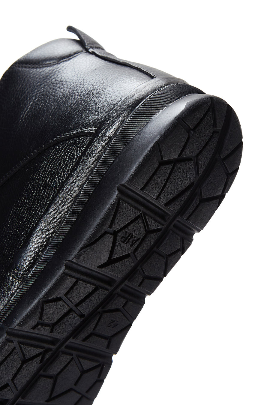 Men's Black Leather Zippered Boots