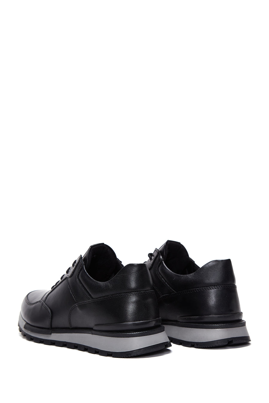 Men's Black Leather Sneaker