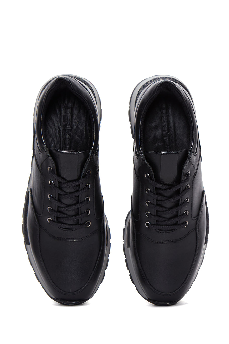 Men's Black Leather Sneaker